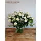 Ramo con 22 Rosas Blancas y Lisianthus Blancos Zóbel