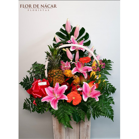 Cesta de Frutas y Flores Acapulco